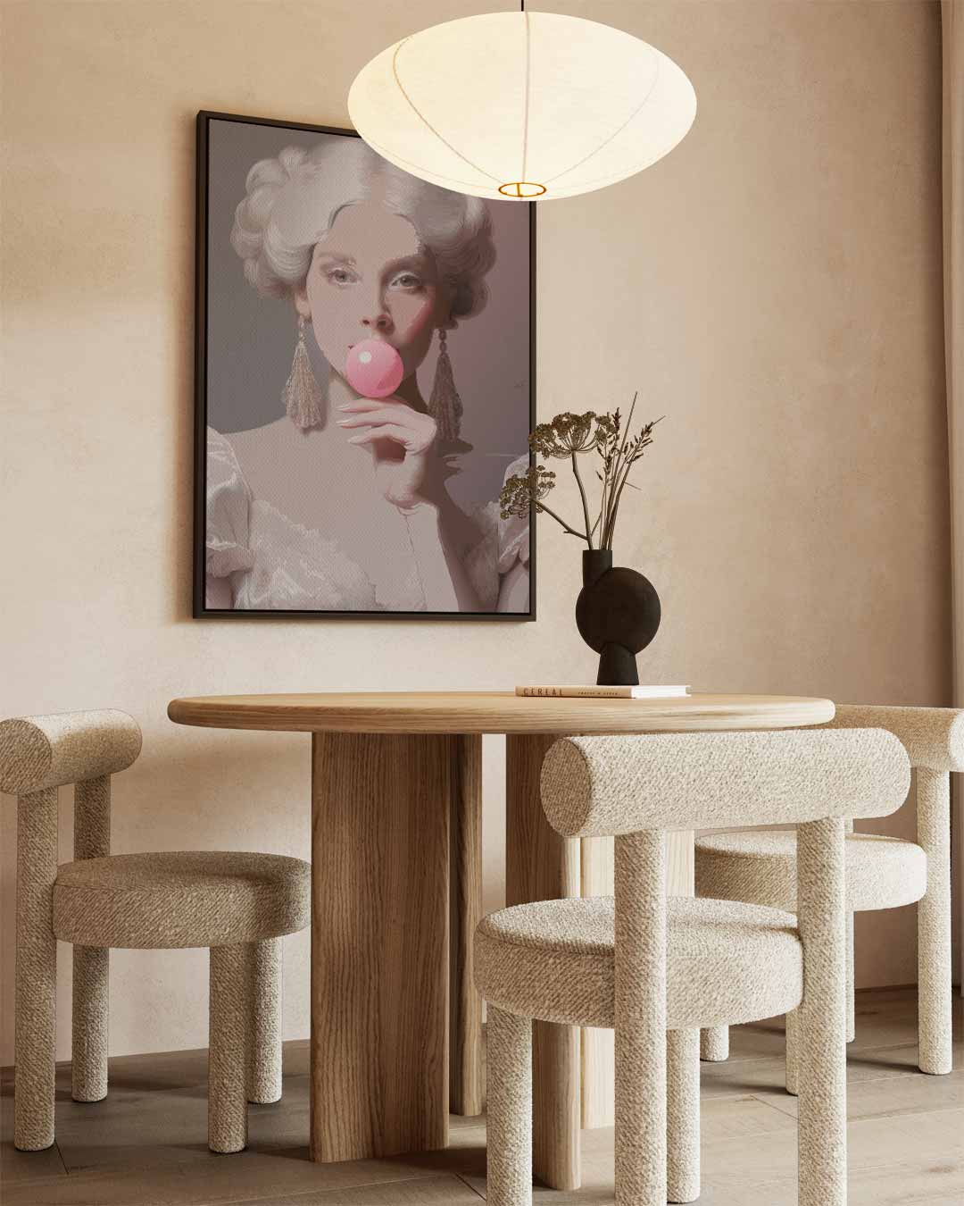 Moderne Marie Antoinette Kunstwerk-canvas-dibond-plexiglas-wanddecoratie-WallArtistic
