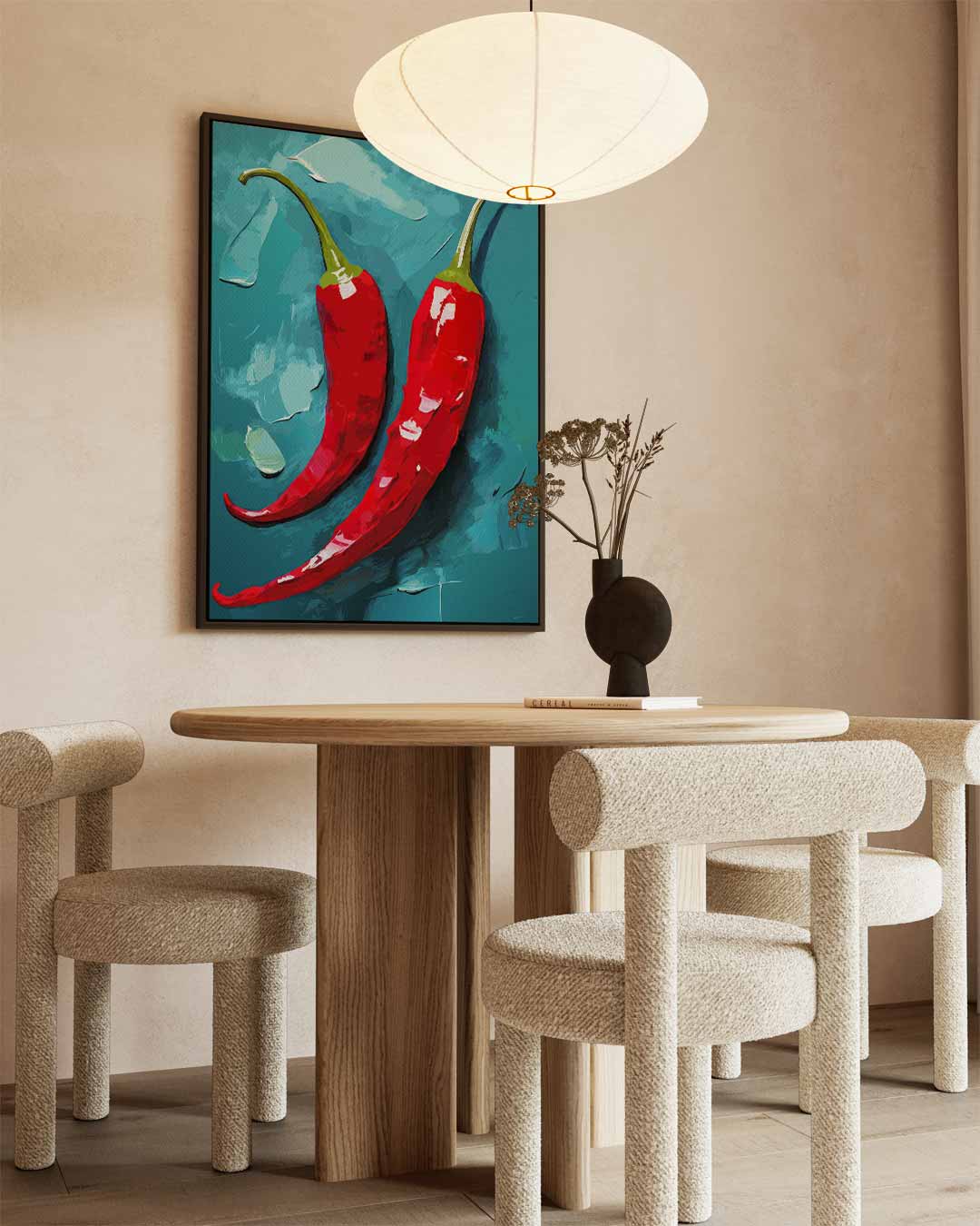 Pittige Peper Passie Kunstwerk-canvas-dibond-plexiglas-wanddecoratie-WallArtistic