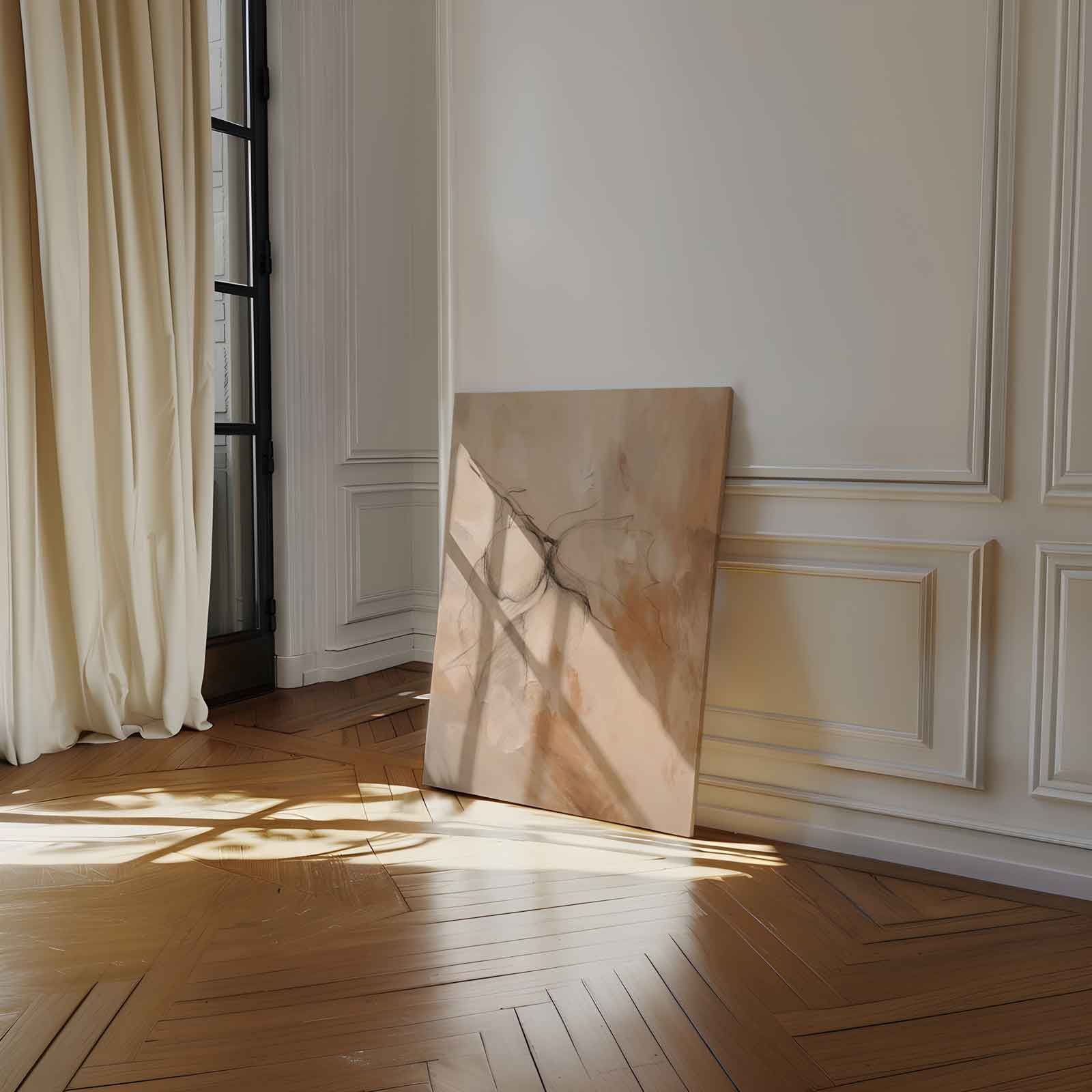 Poëtische Perziken Kunstwerk-canvas-dibond-plexiglas-wanddecoratie-WallArtistic