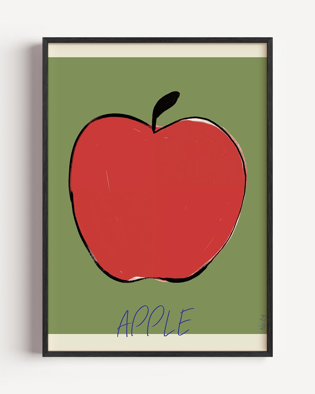 Minimalistische Appel Poster-WallArtistic