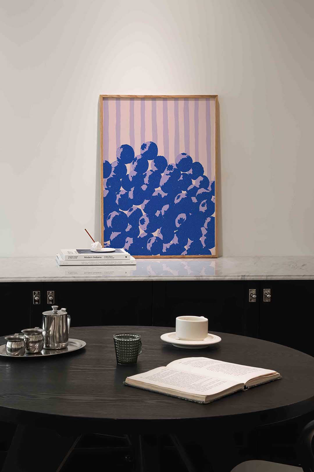 Blauwe bessen Poster
