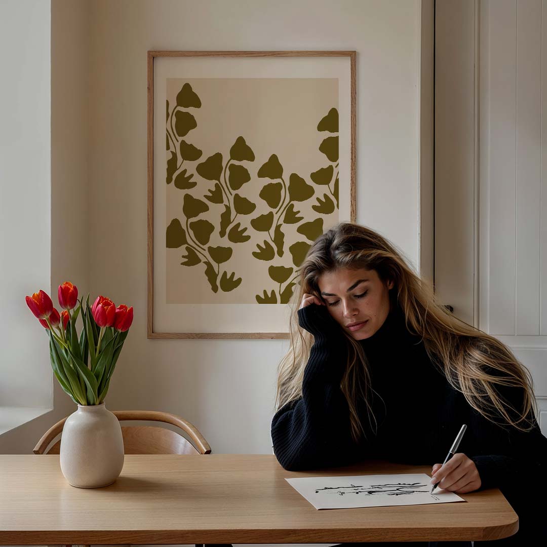 Botanische Bladeren Poster-WallArtistic