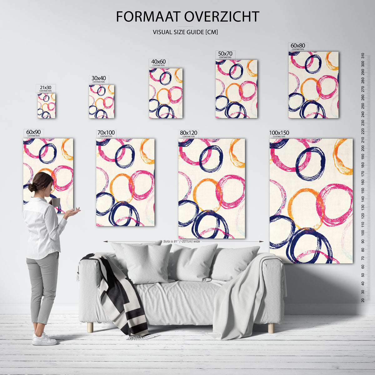 Gekleurde cirkels Poster