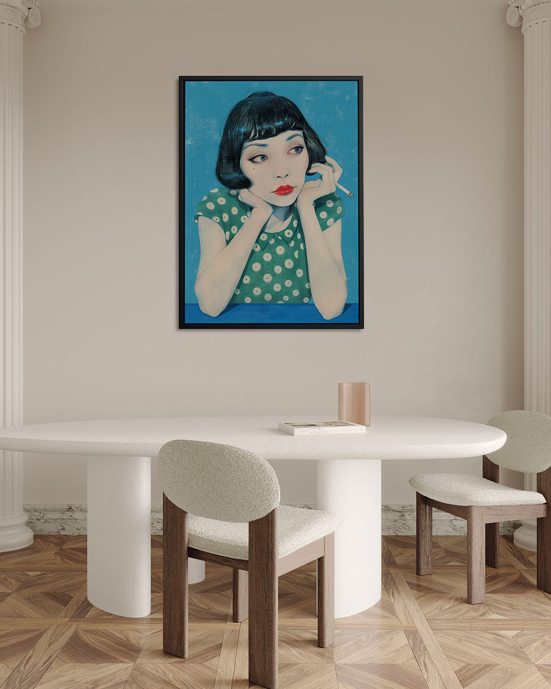 Dromerige blik Kunstwerk