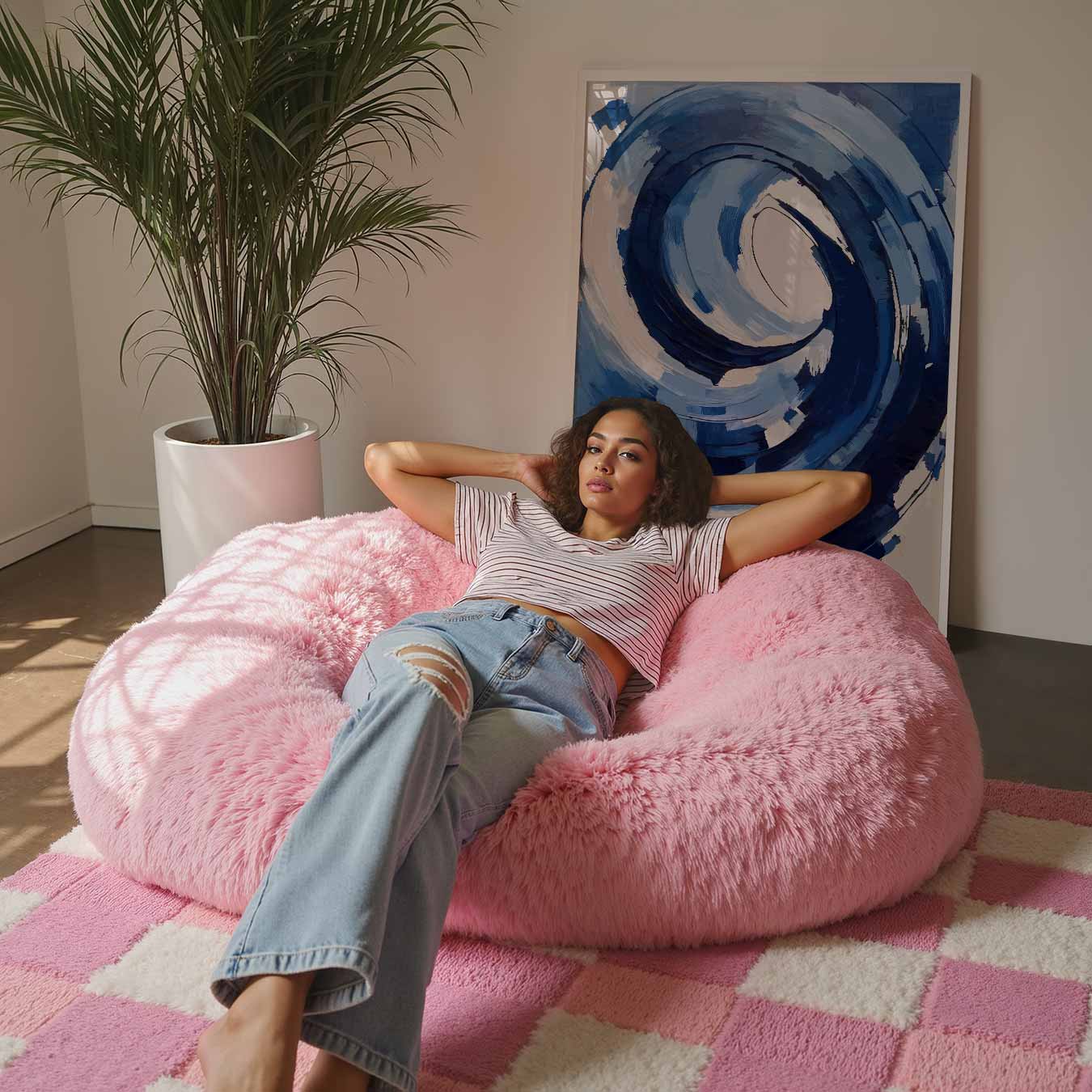 Vortex van Blauw Poster