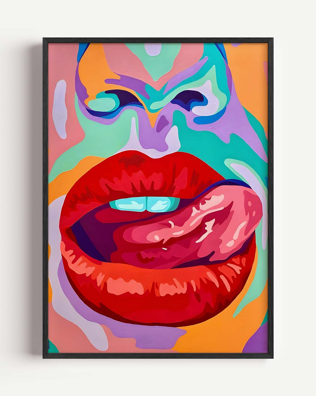 Mondkunst Pop Art Poster