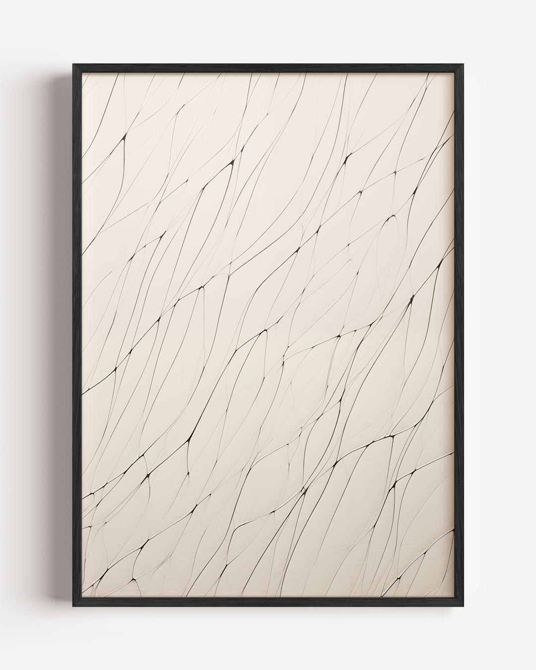 Elegante Zwarte Lijnen Poster-WallArtistic