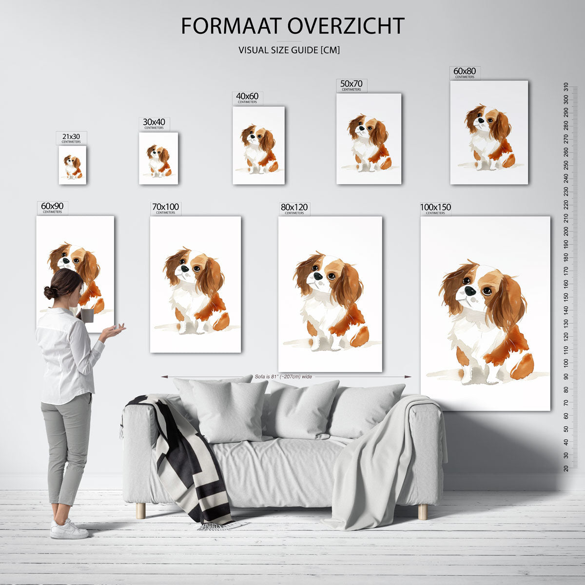 Hond met bruine vlekken Poster