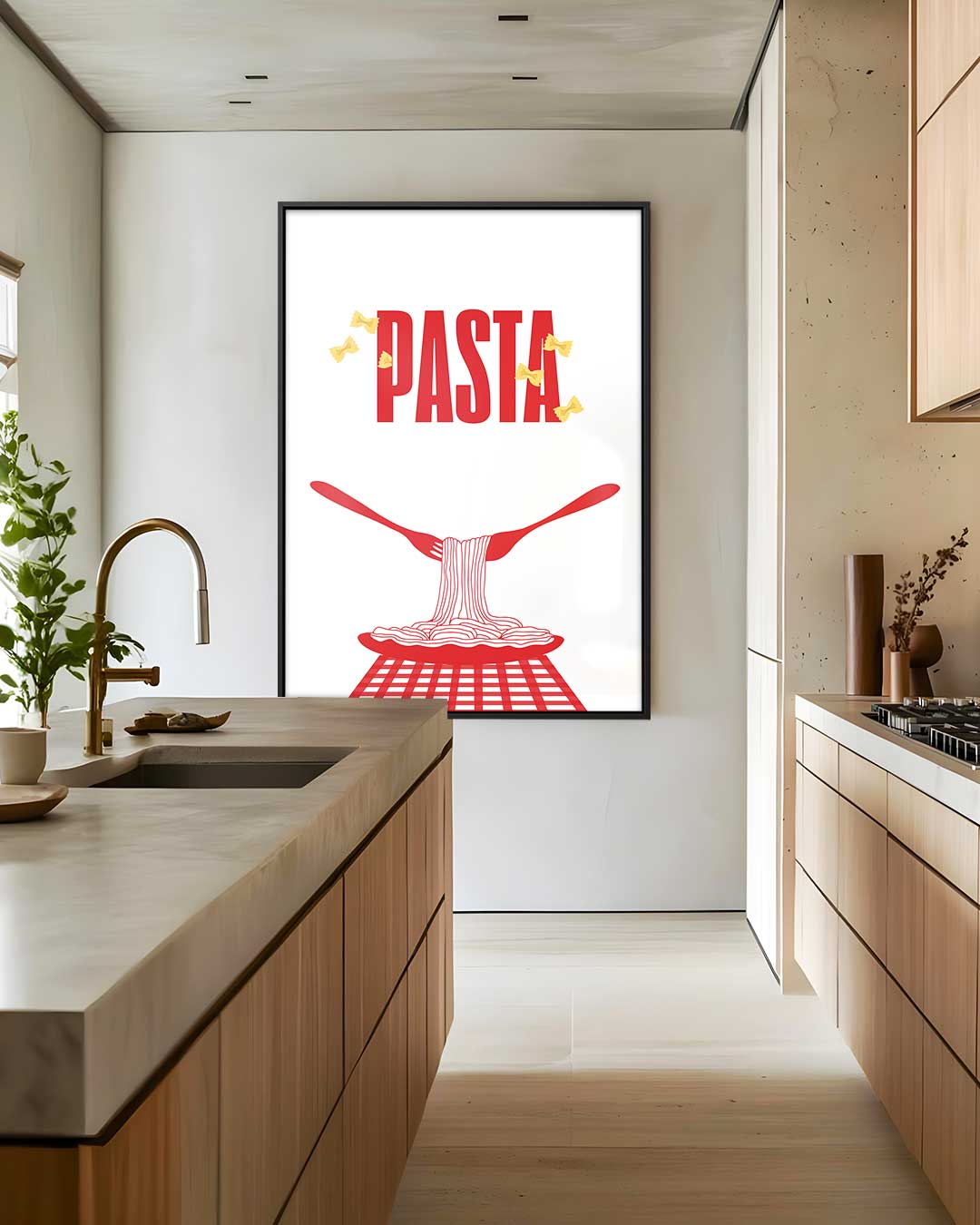 Pasta Liefde Kunstwerk-canvas-dibond-plexiglas-wanddecoratie-WallArtistic