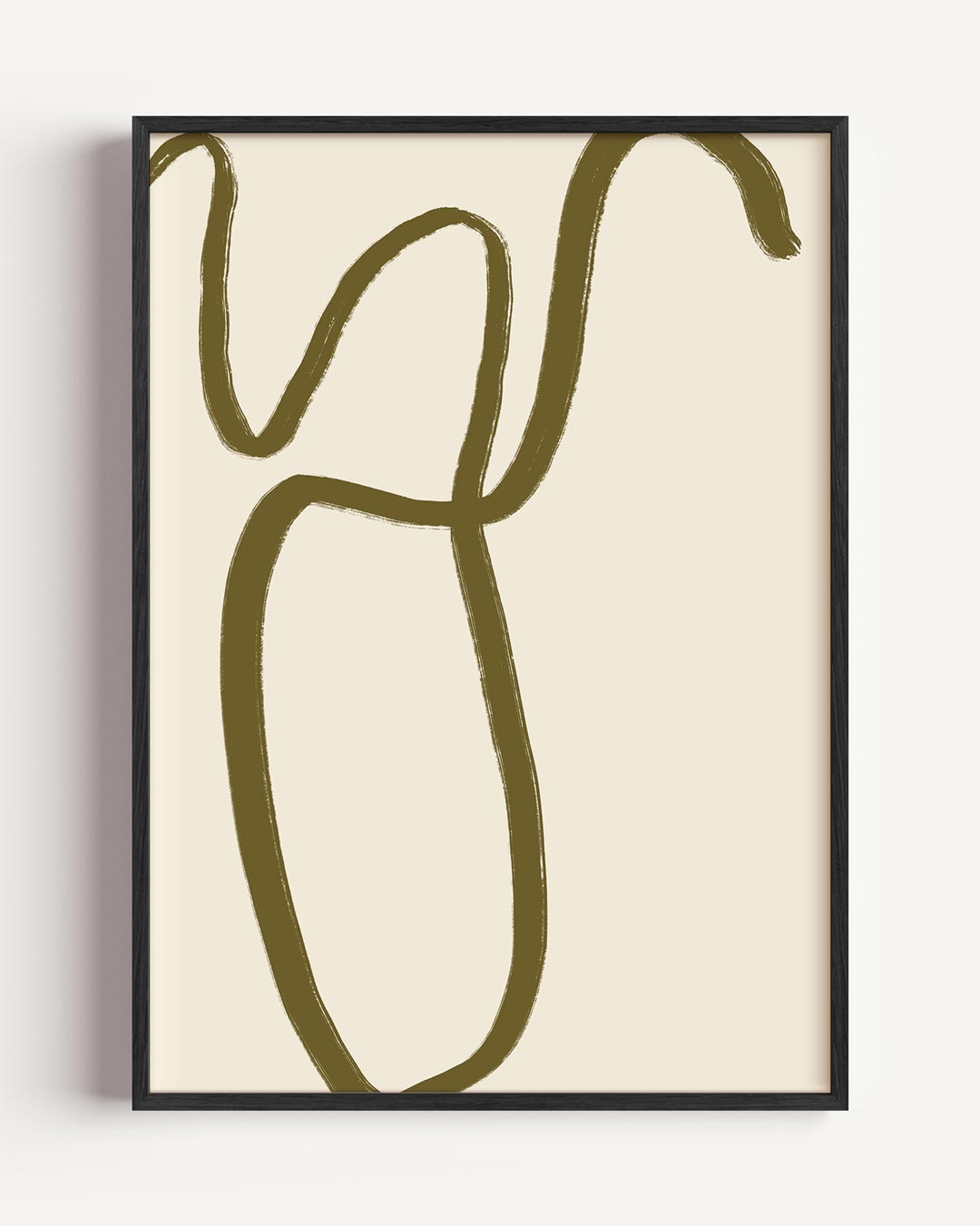 Stijlvolle Abstracte Lijnkunst Poster-WallArtistic