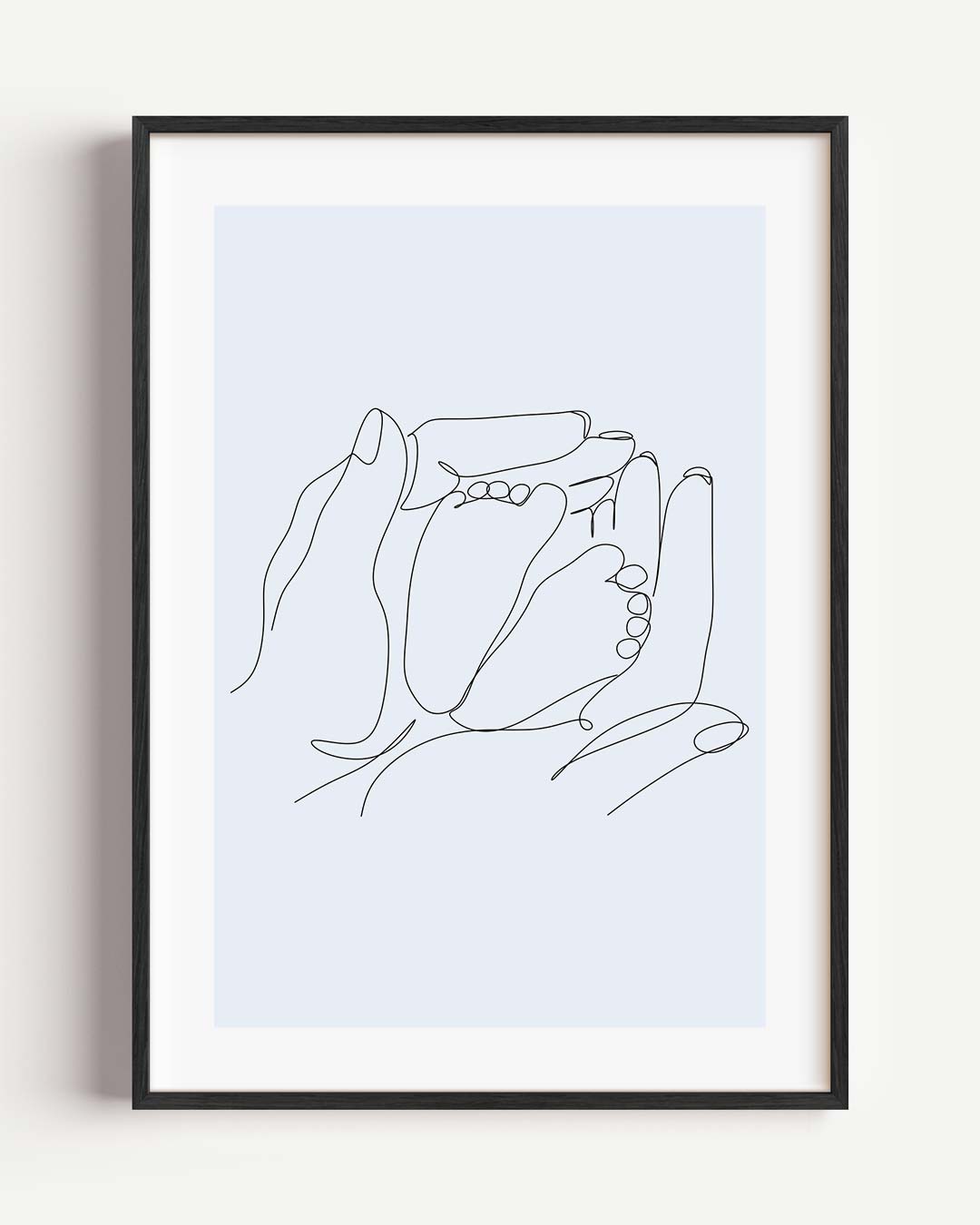 Moederliefde in Lijntekening Poster