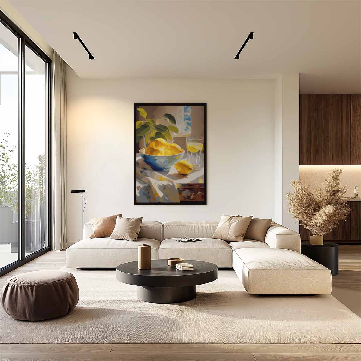 Citroenmoment in de Zon Kunstwerk-canvas-dibond-plexiglas-wanddecoratie-WallArtistic