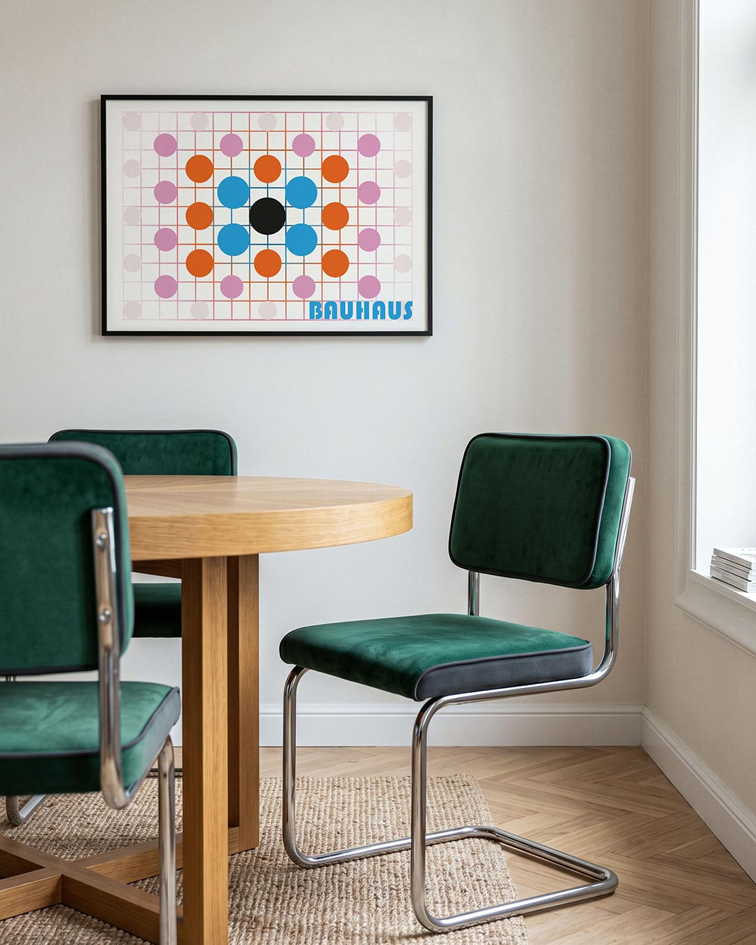 Cirkelritme en lijnen Poster