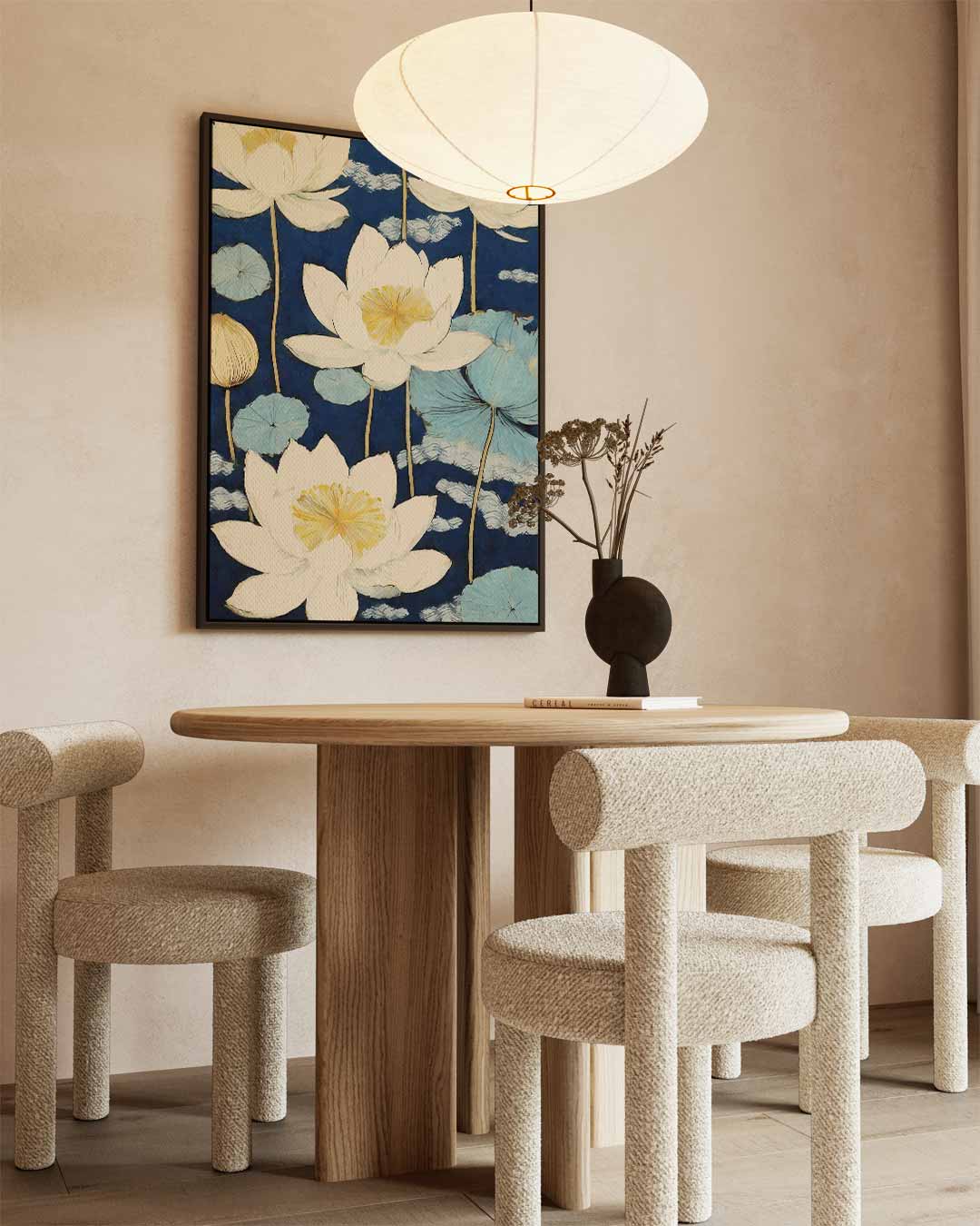 Dromerige Waterlelies Kunstwerk-canvas-dibond-plexiglas-wanddecoratie-WallArtistic